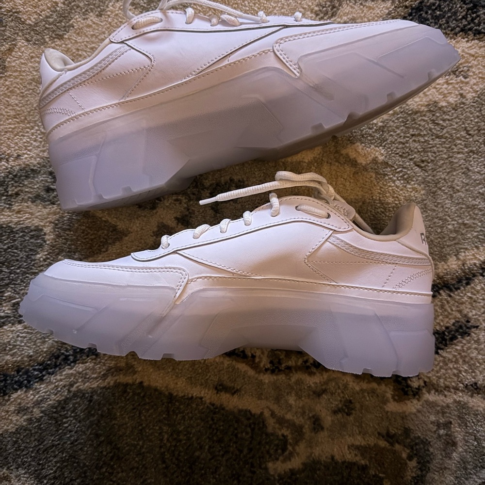 CLEARANCE! Reebok Cardi B ClubPure White Platform
Sneakers Size 10 | Gently worn - Picture 4 of 9